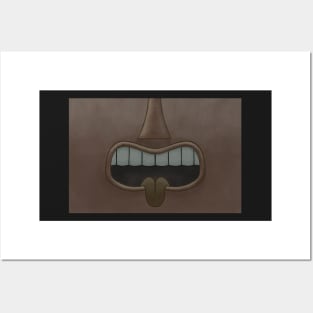 Umber Tiki Tongue Mask! Posters and Art